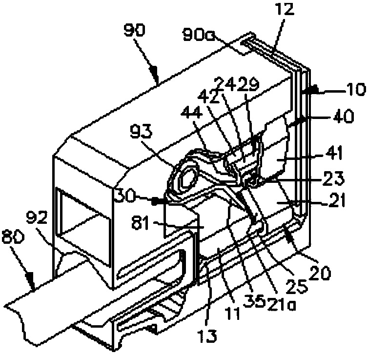 Conductive assembly structure of electrical wiring device