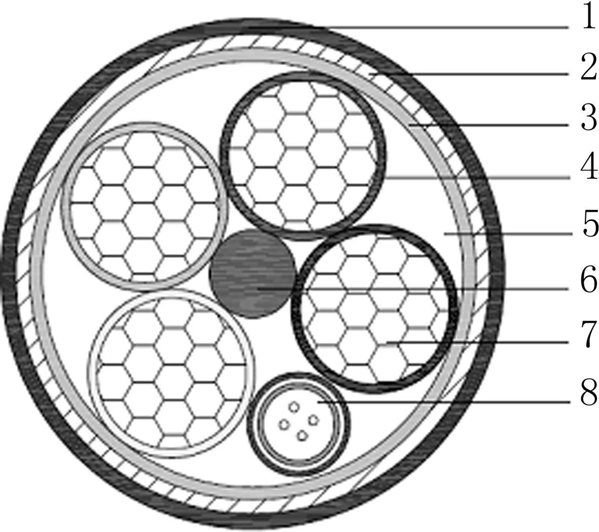 Interlocking type armored optical fiber composite low-voltage cable of creep-resistant aluminum alloy conductor