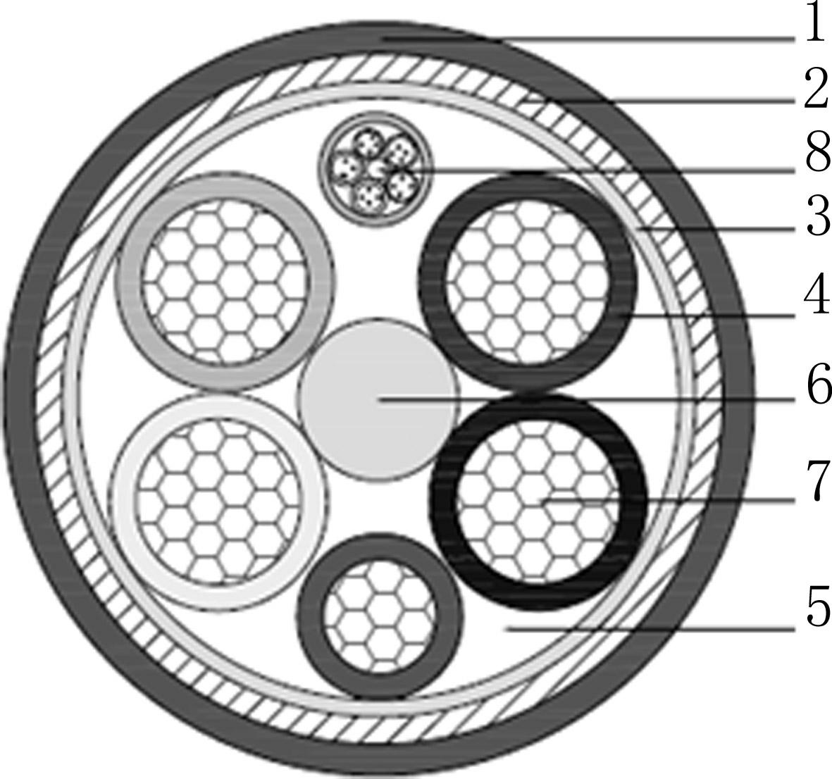 Interlocking type armored optical fiber composite low-voltage cable of creep-resistant aluminum alloy conductor