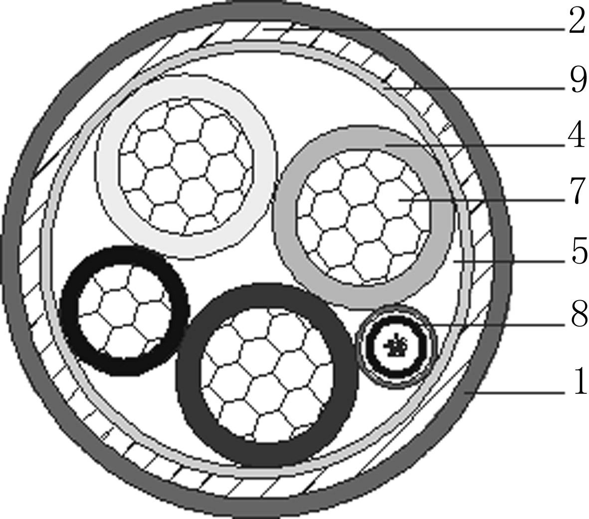 Interlocking type armored optical fiber composite low-voltage cable of creep-resistant aluminum alloy conductor