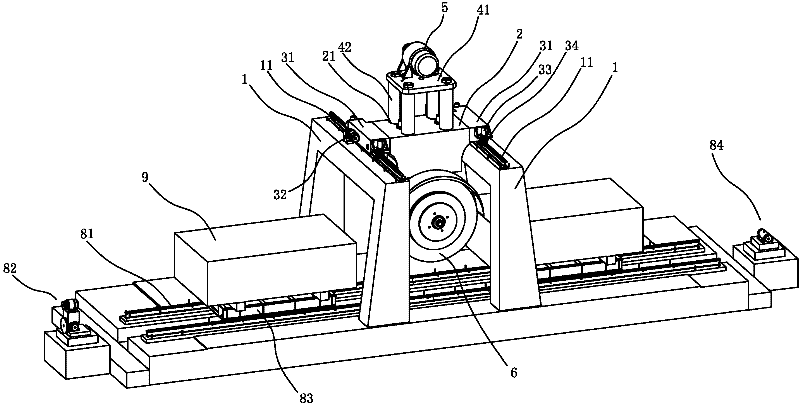 Large frame type gantry cutting machine