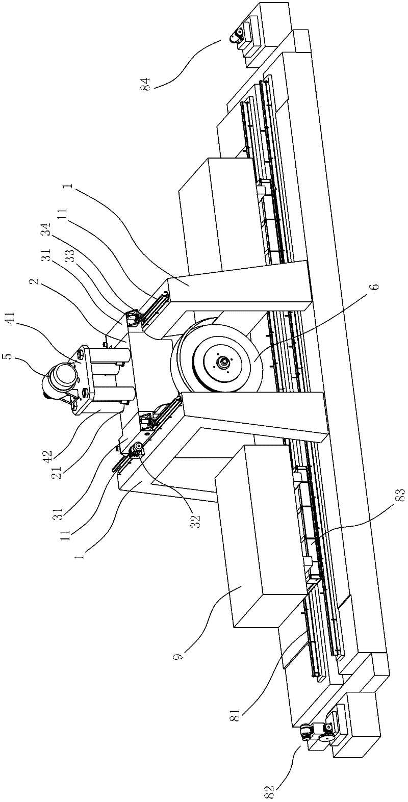 Large frame type gantry cutting machine