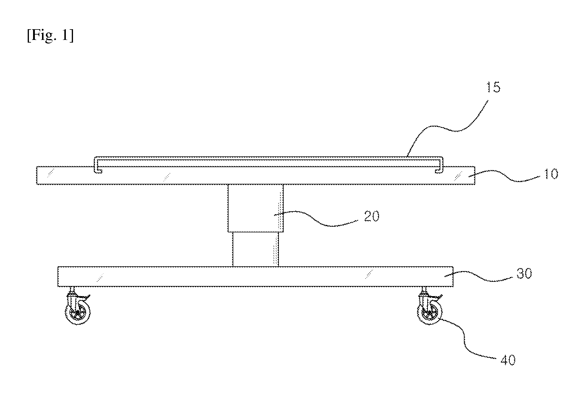 Functional table for transferring patient