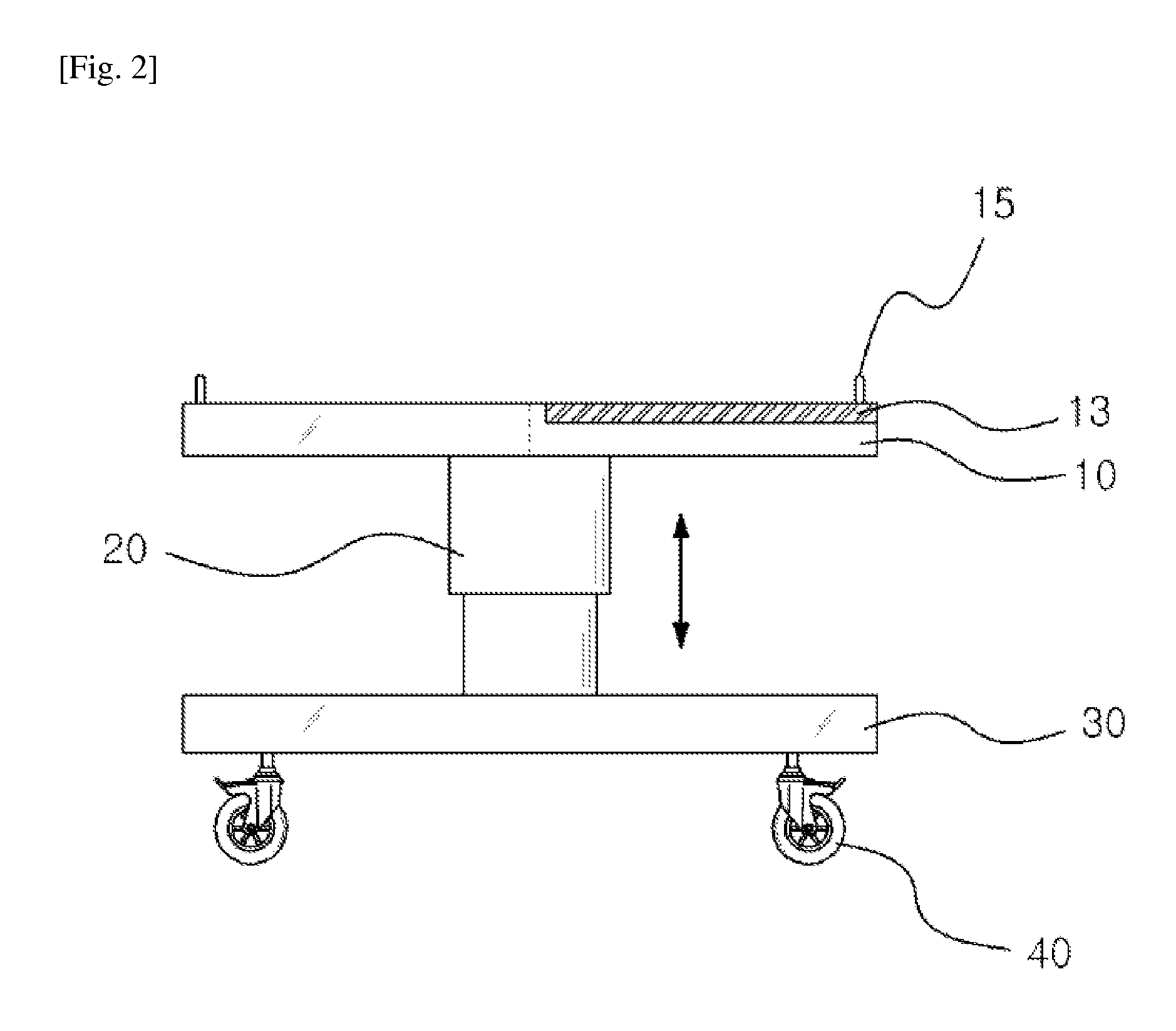 Functional table for transferring patient