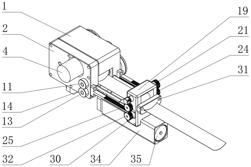 Structure folding, unfolding and moving device applied to space