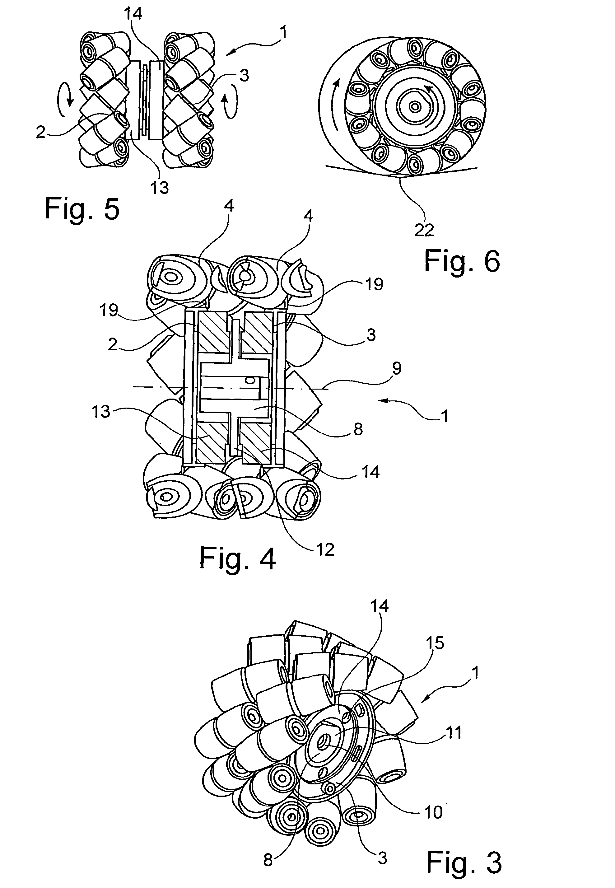 Mecanum wheel and mecanum-wheeled vehicle