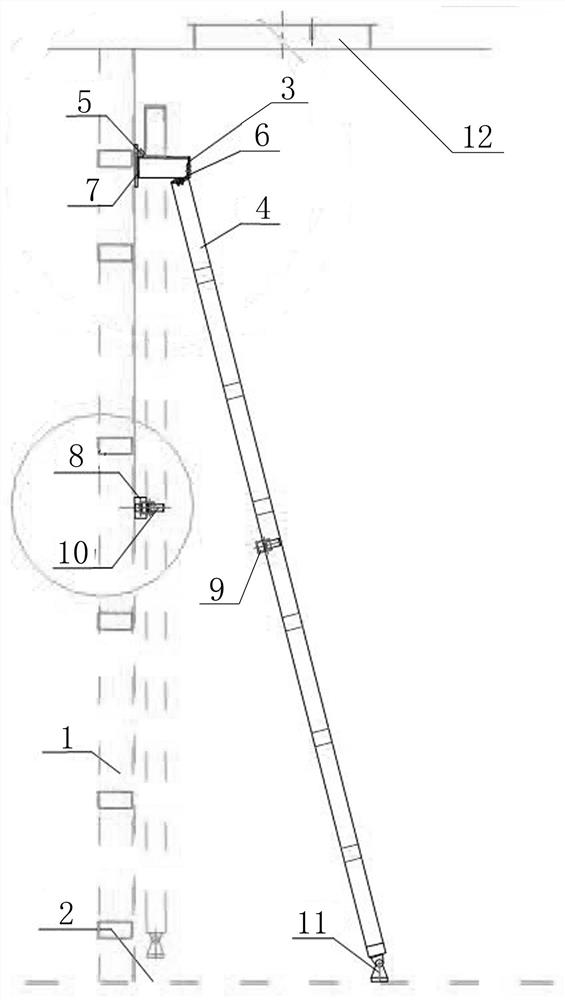 Movable car roof ladder applied to heavy public service rail car