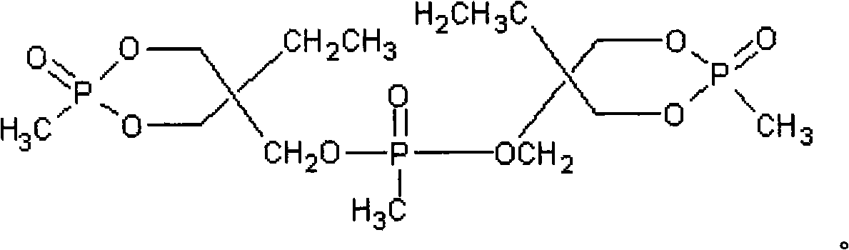 High-efficiency phosphorus flame retardant panlite, preparation method and film thereof