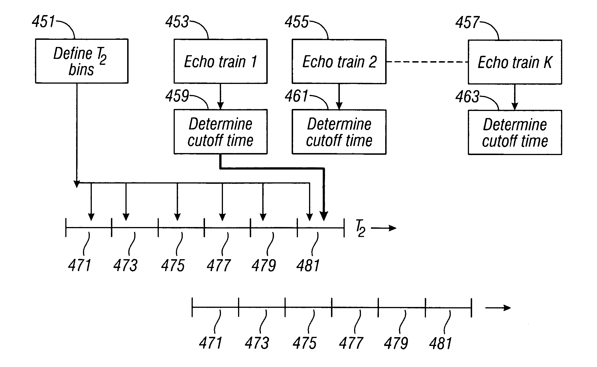 Multiple echo train inversion