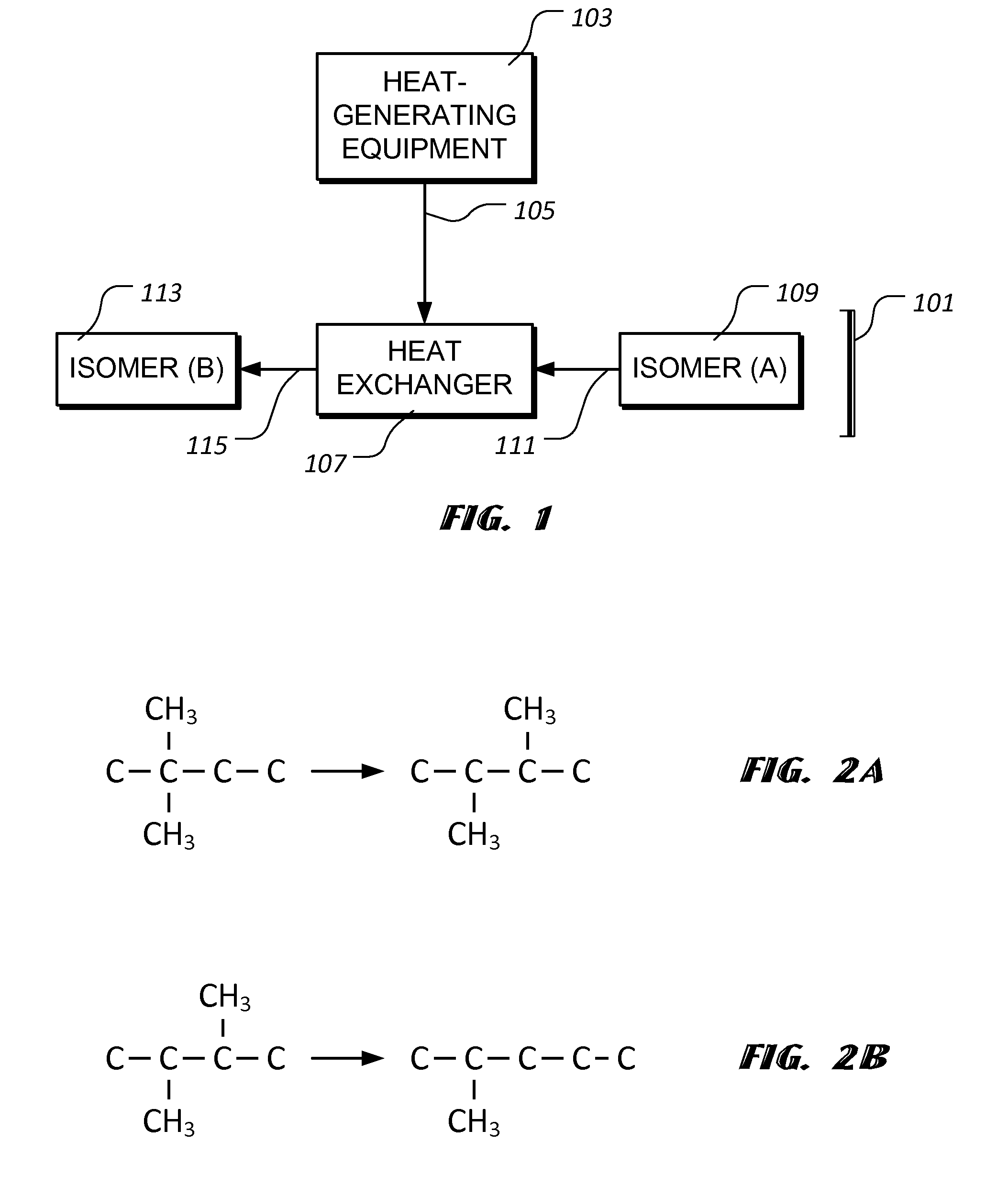 System and method for rejecting heat from equipment via endothermic isomerization