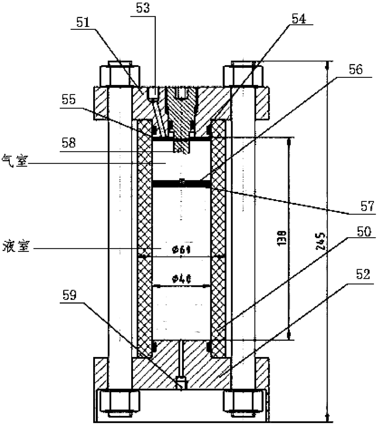 Visual temperature-resistant and pressure-resistant device, and gas-liquid interface mass transfer dissolution measuring device and method