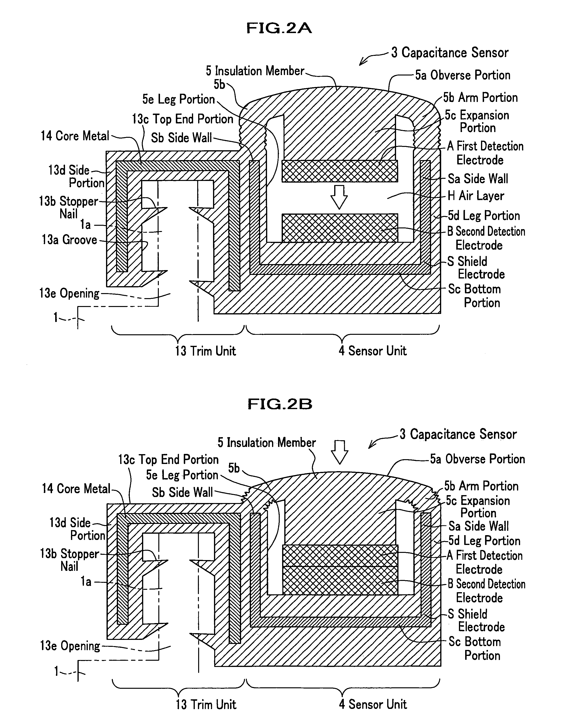 Integrated non-contact/contact capacitance sensor