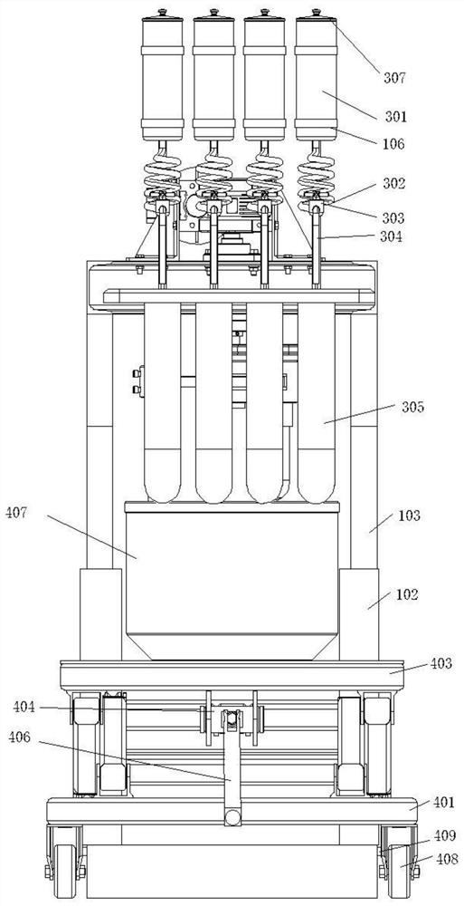 Blending device for producing waterborne epoxy anti-rust paint