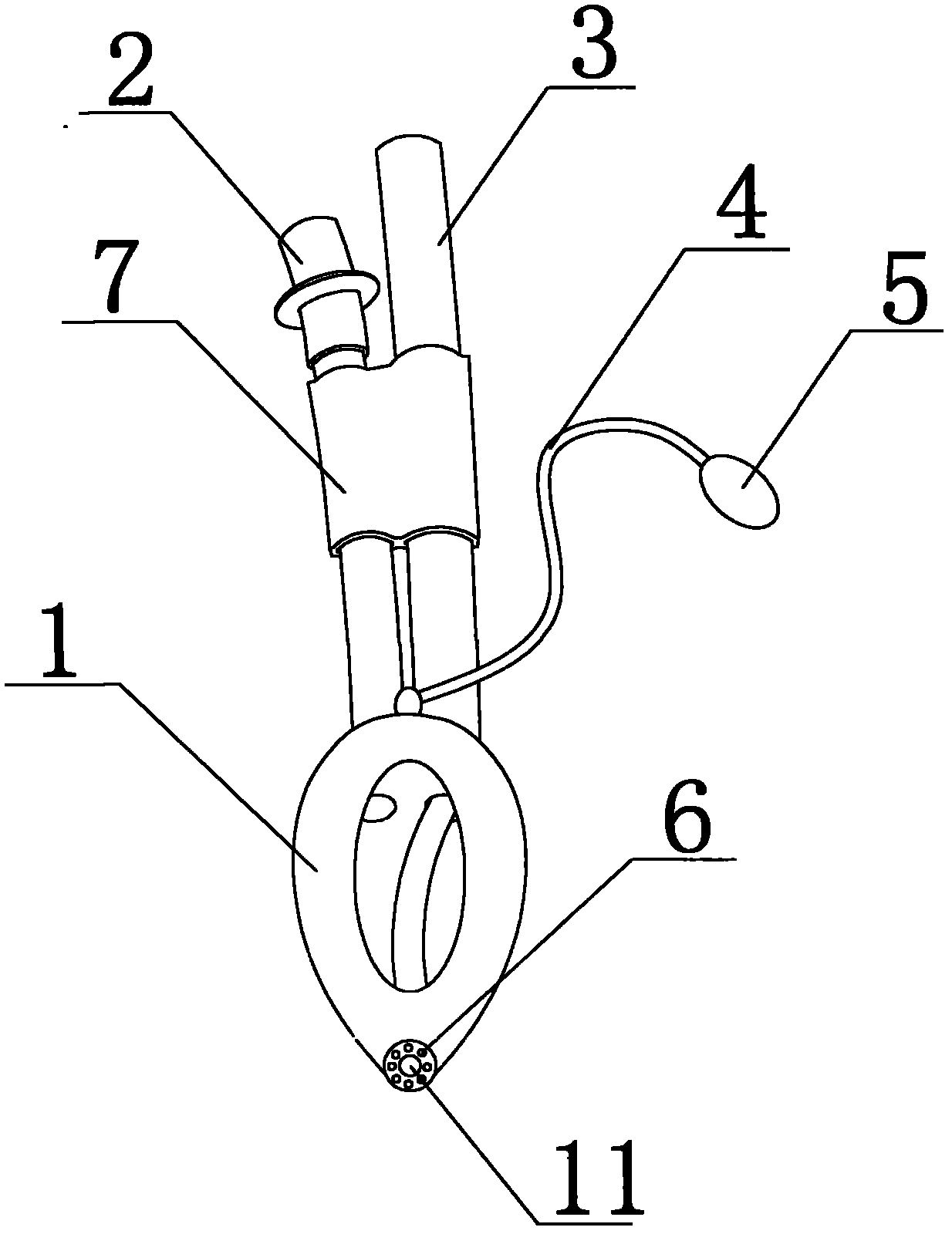 Accurate-positioned double-tube laryngeal mask