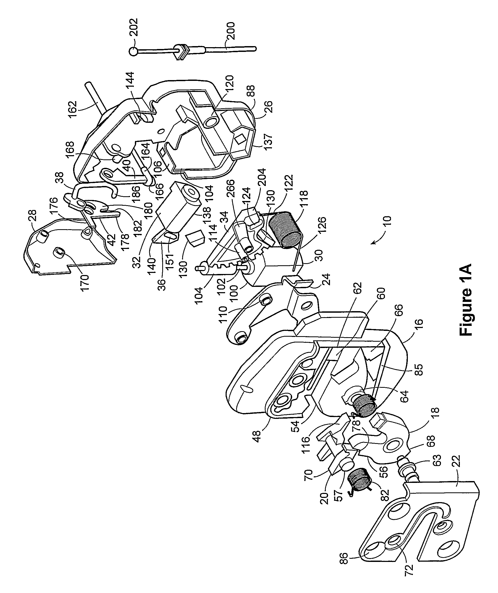 Power release double-locking latch