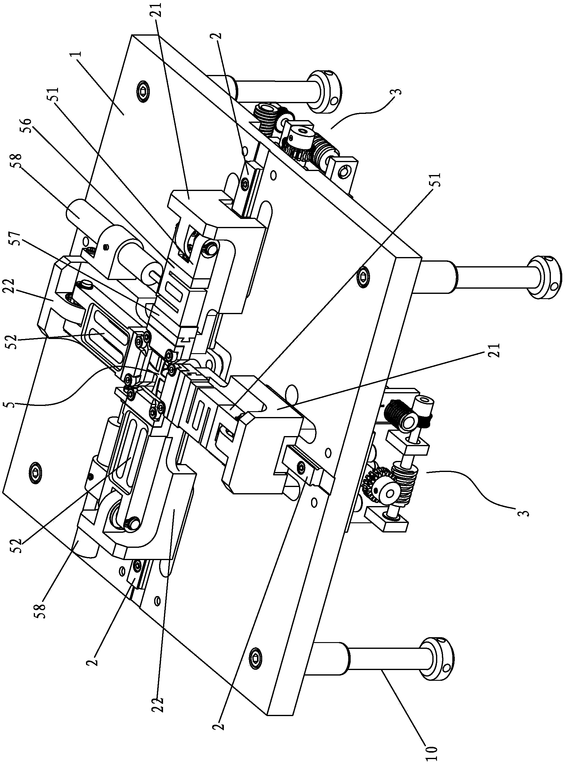 Testing device for mechanical property of material