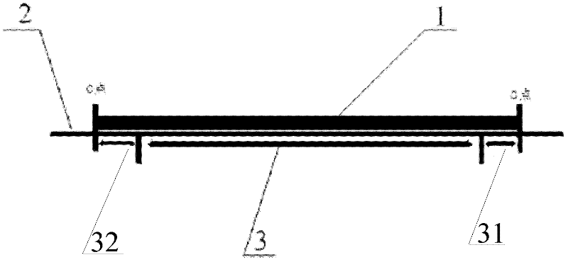 Device for measuring casting blank cut with specified length