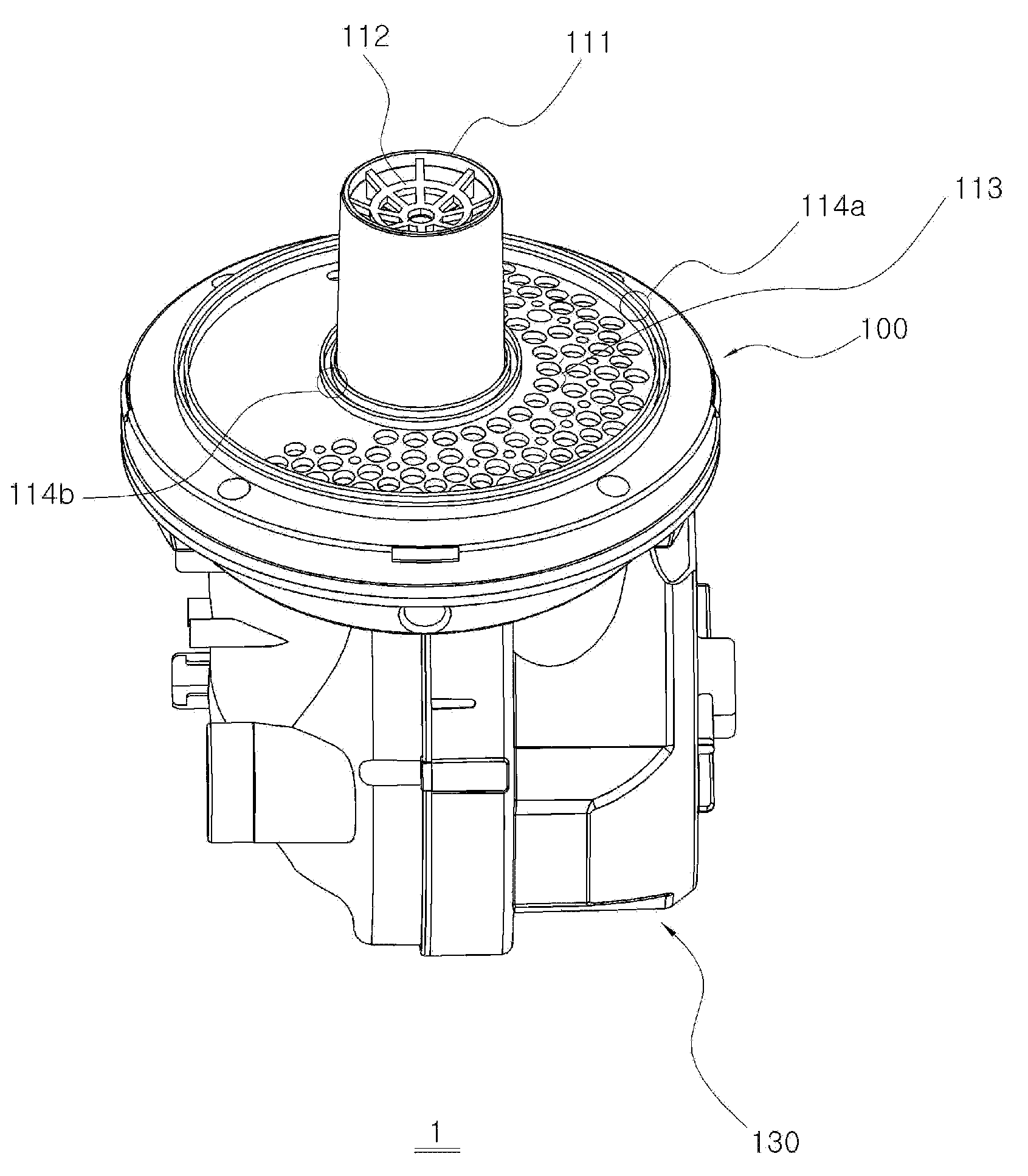 Fan motor apparatus having diffuser unit for vacuum cleaner