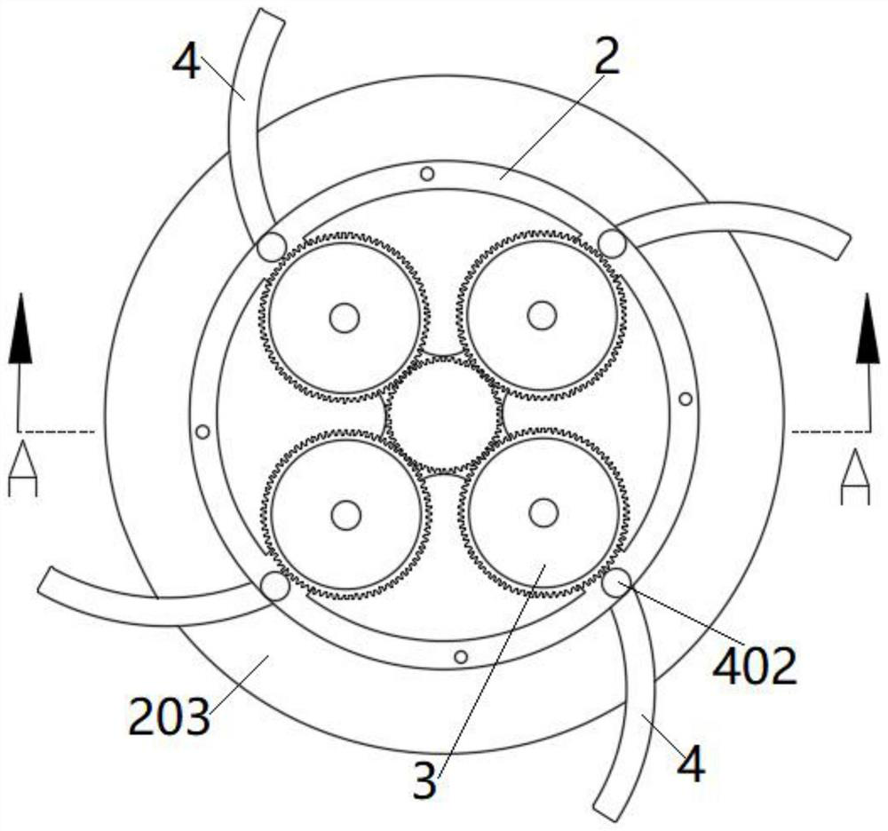 Mounting and fixing assembly of LED down lamp