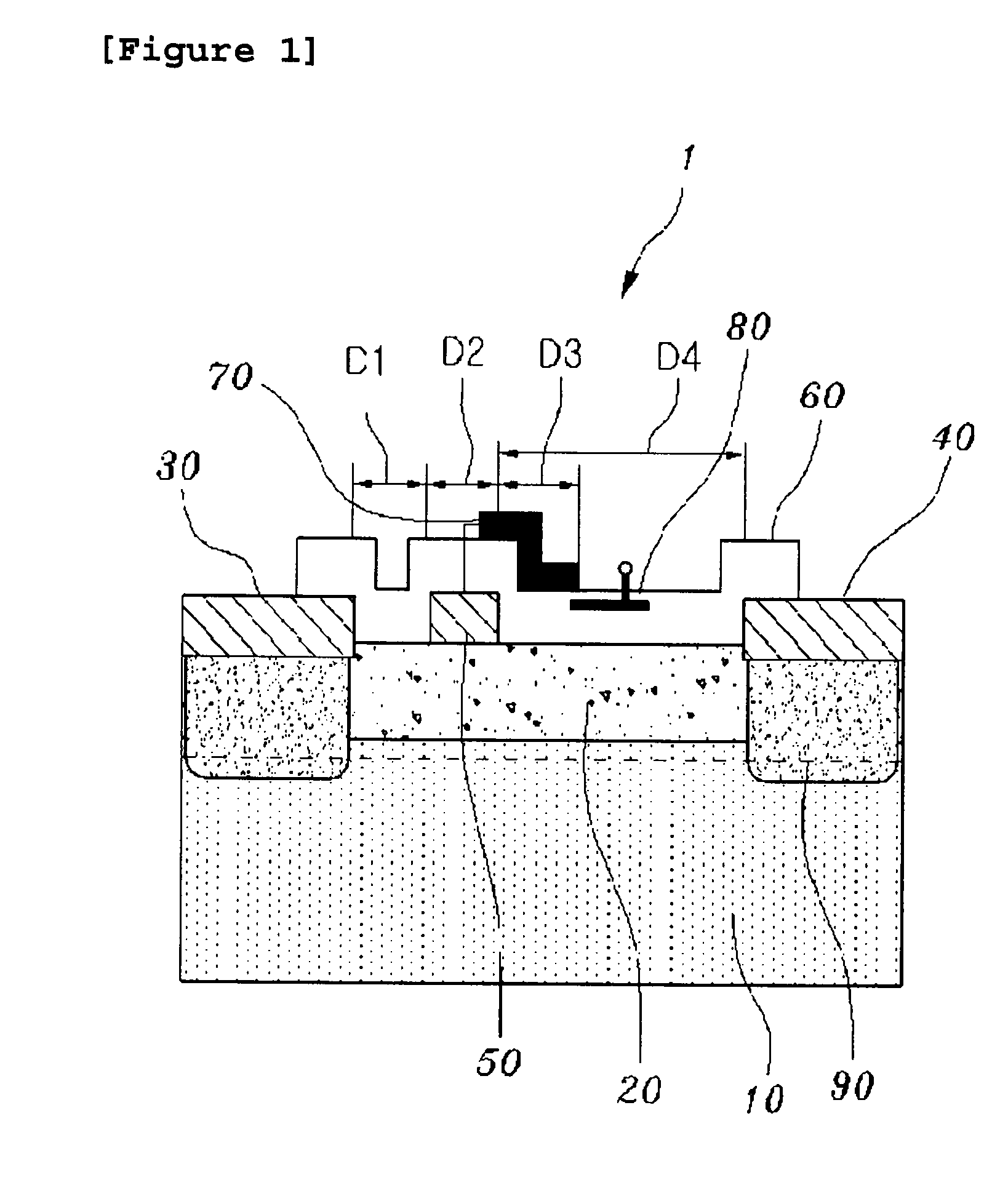 Gallium nitride high electron mobility transistor having inner field-plate for high power applications