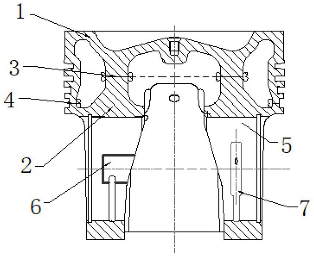 Large-cylinder-diameter forged steel piston and manufacturing method thereof