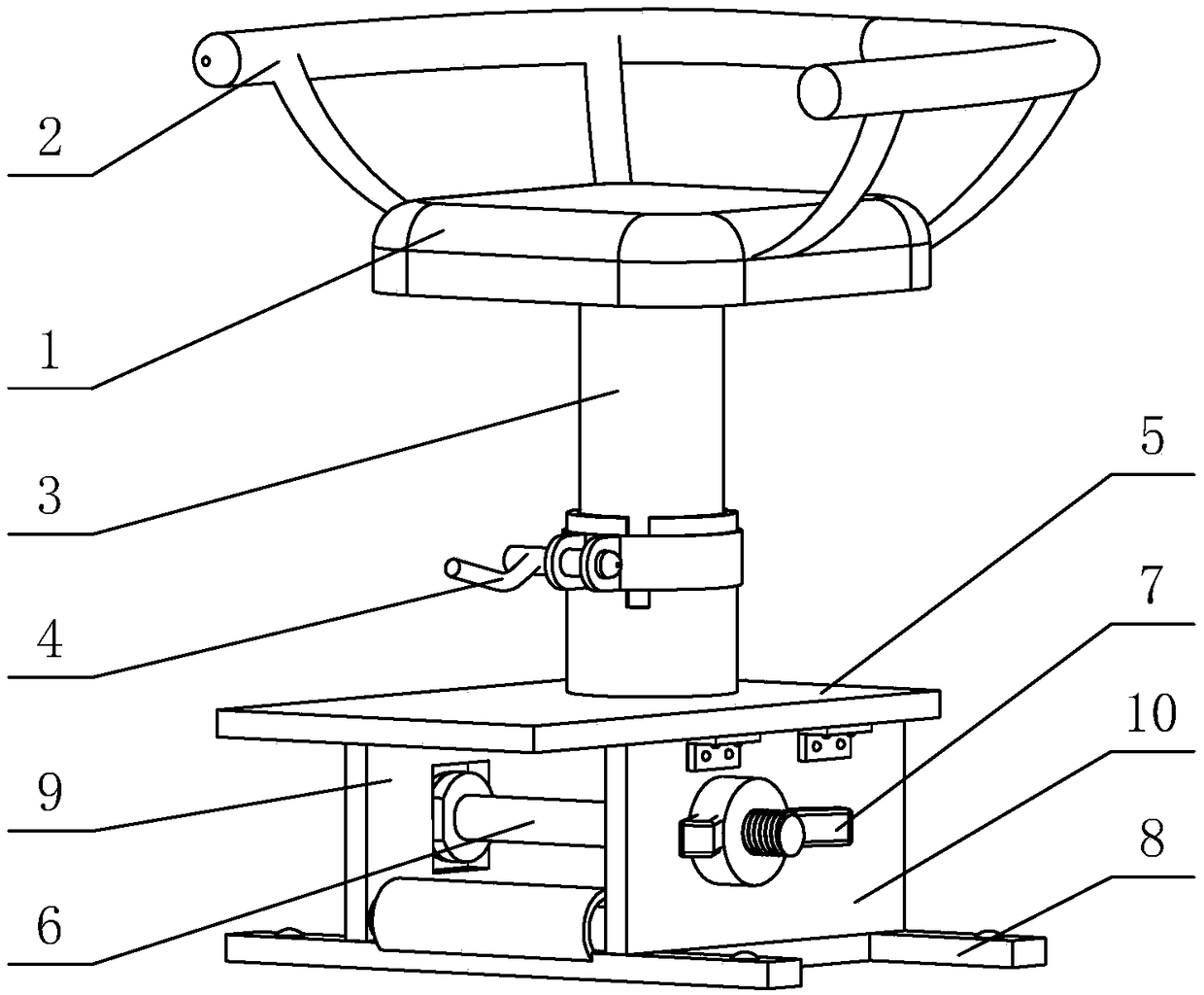 An electric bicycle child seat that is easy to disassemble and assemble