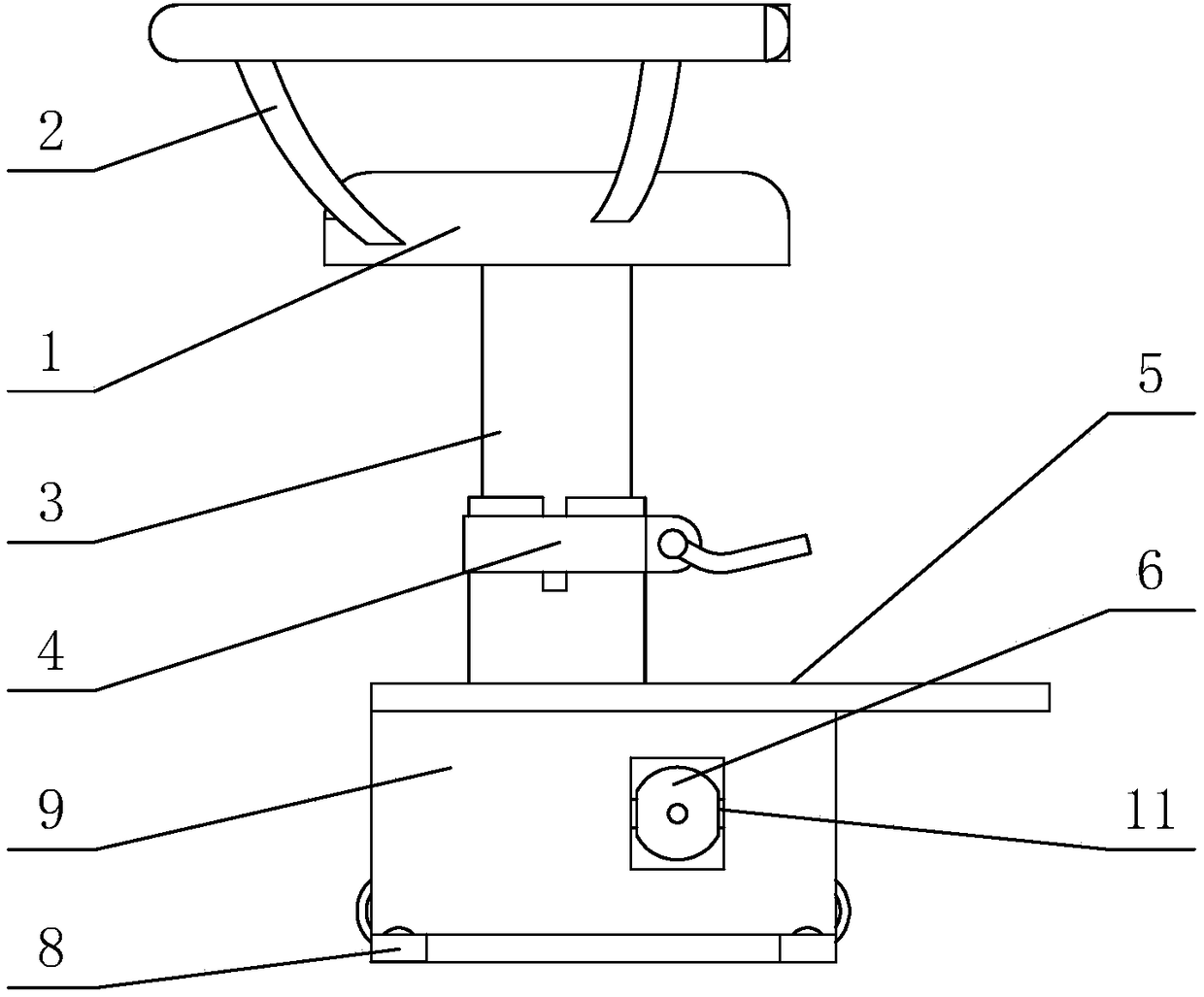 An electric bicycle child seat that is easy to disassemble and assemble