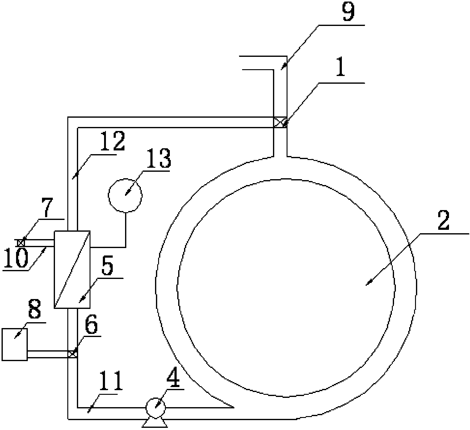 Clothes washing water recycling device, washing method thereof and water-saving clothes washing control method