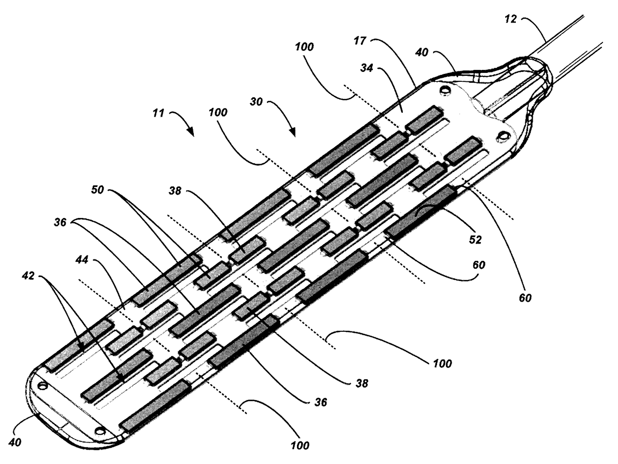 Implantable lead with flexible paddle electrode array