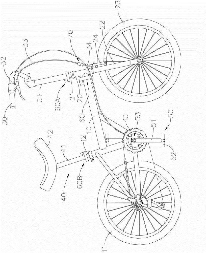 Bicycle capable of being transformed into unicycle