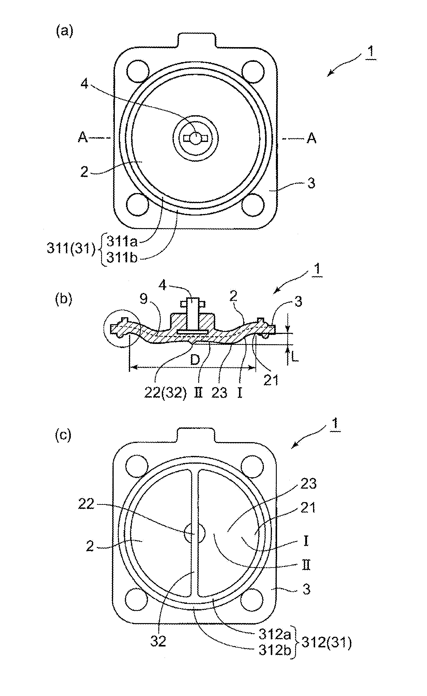 Diaphragm and diaphragm valve