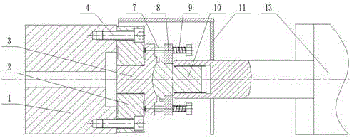 Rupture test buffering device of steel wire rope tension testing machine