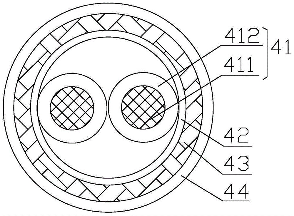 Cable for compound motion of servo electric torque fastener