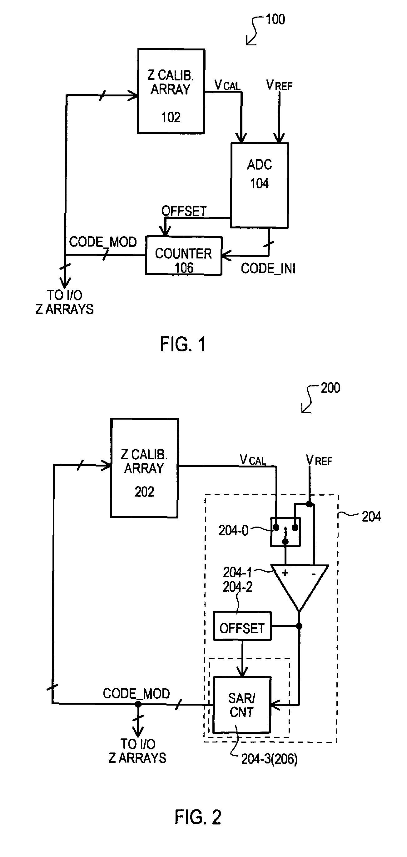 Variable impedance sense architecture and method