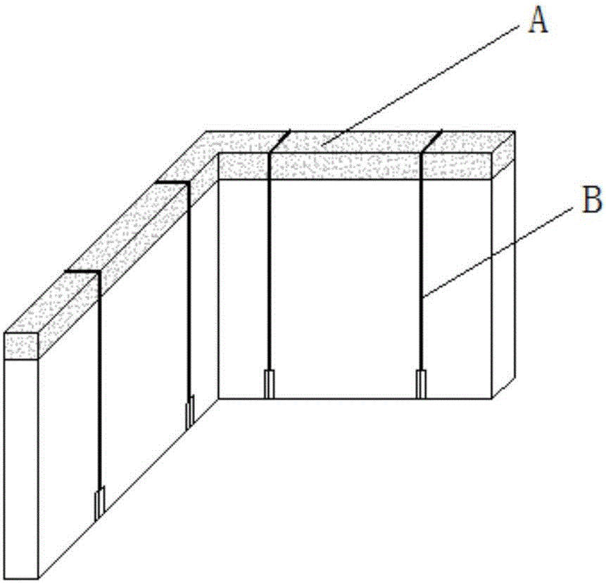 Binding system for concrete hollow building block wall piece in agglomeration building and binding method thereof