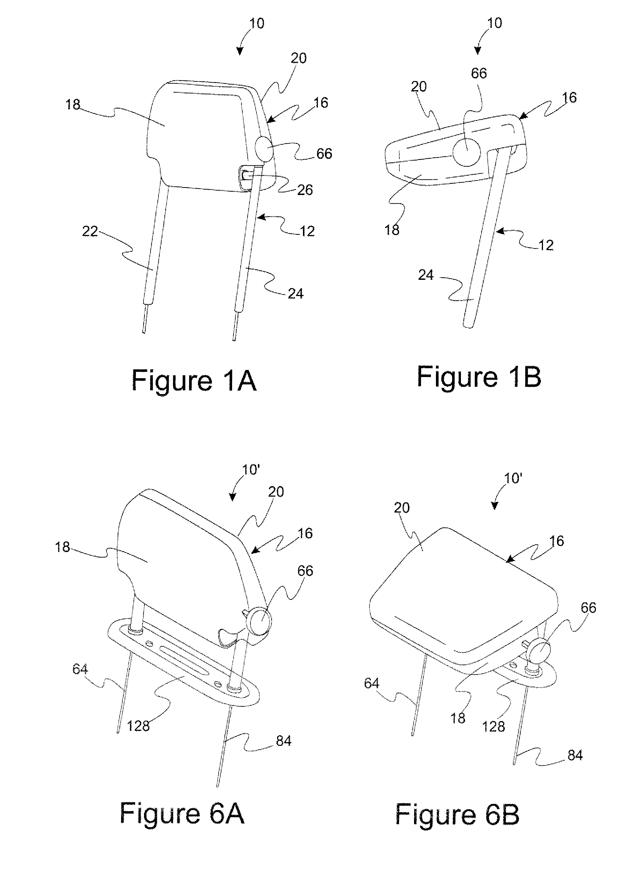 Folding head restraint mechanism