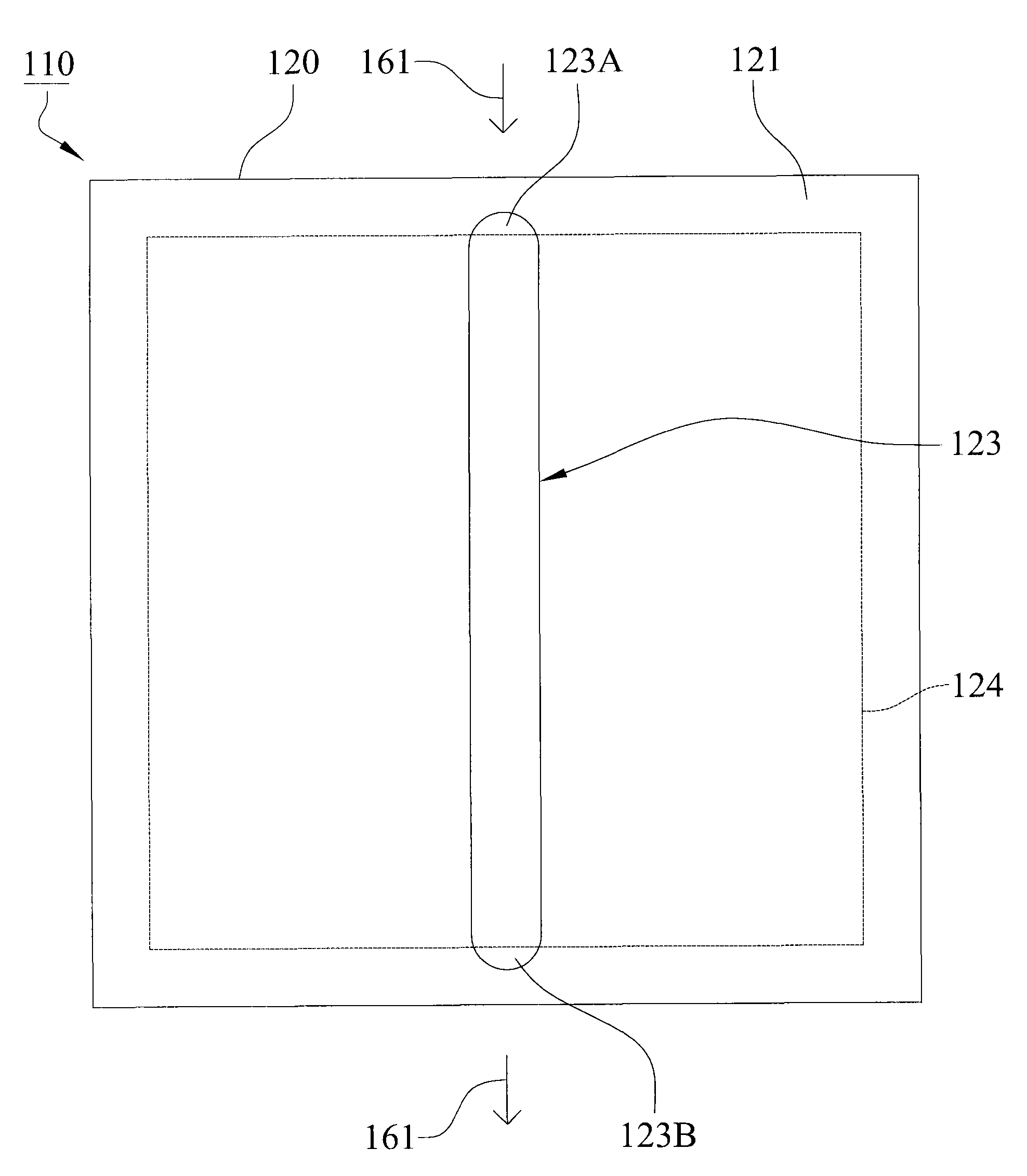 Window type semiconductor packaging structure capable of avoiding stripping in mold flow inlet