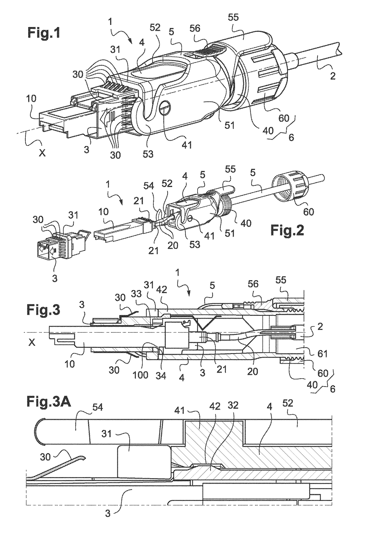 Plug for connection to a socket of an electronic equipment box panel, having means of self-alignment