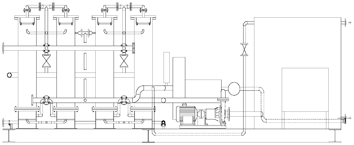 Pipeline-type combined automatic sewage filtering device and method thereof