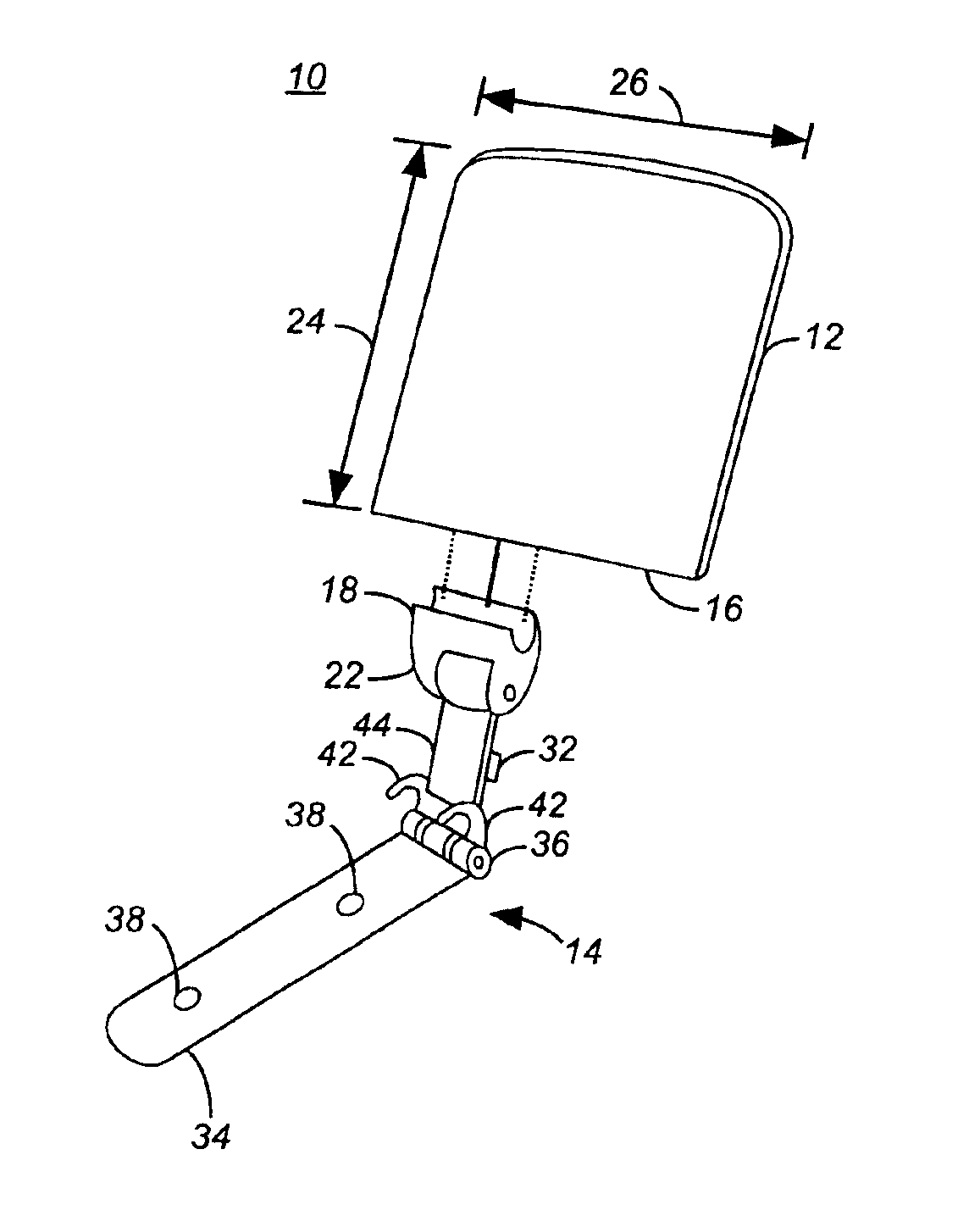 Apparatus for viewing a display of a portable communication device