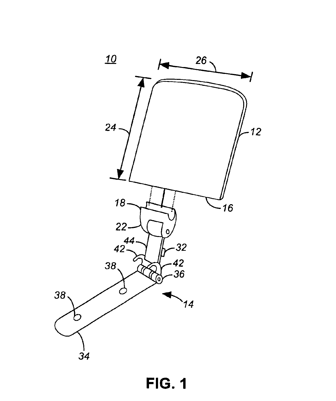 Apparatus for viewing a display of a portable communication device