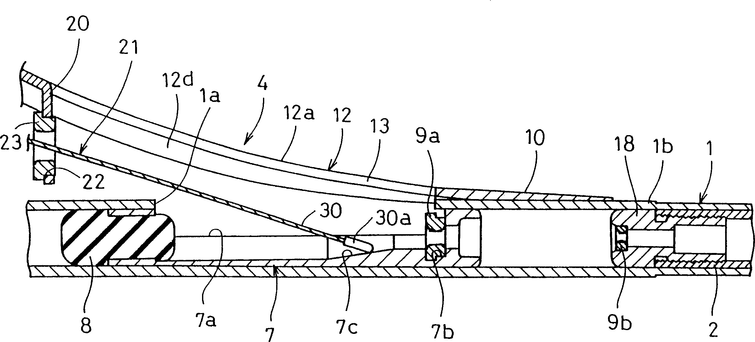 Fishline guide frame for through-line type fishing rod