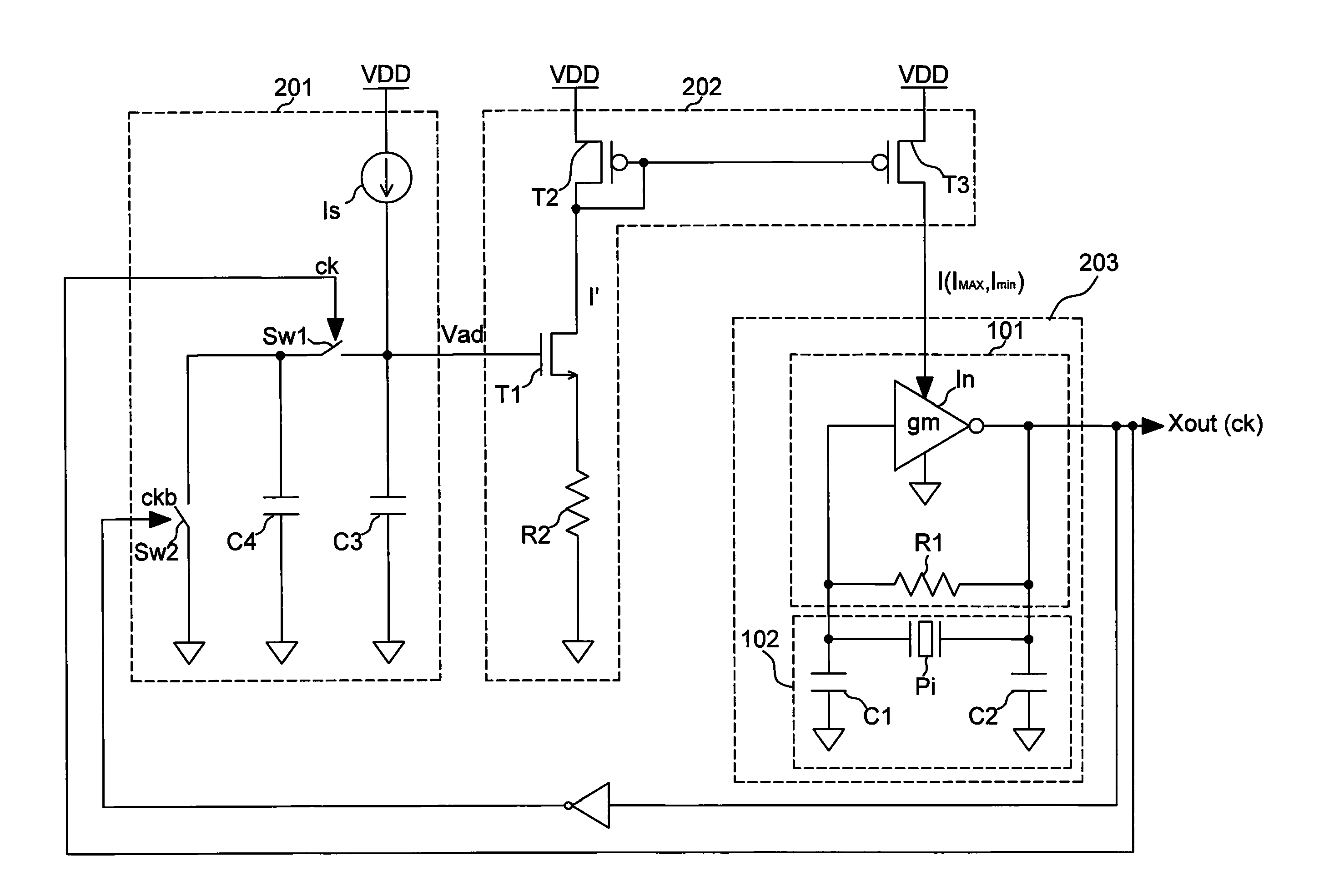 Oscillator and control method thereof