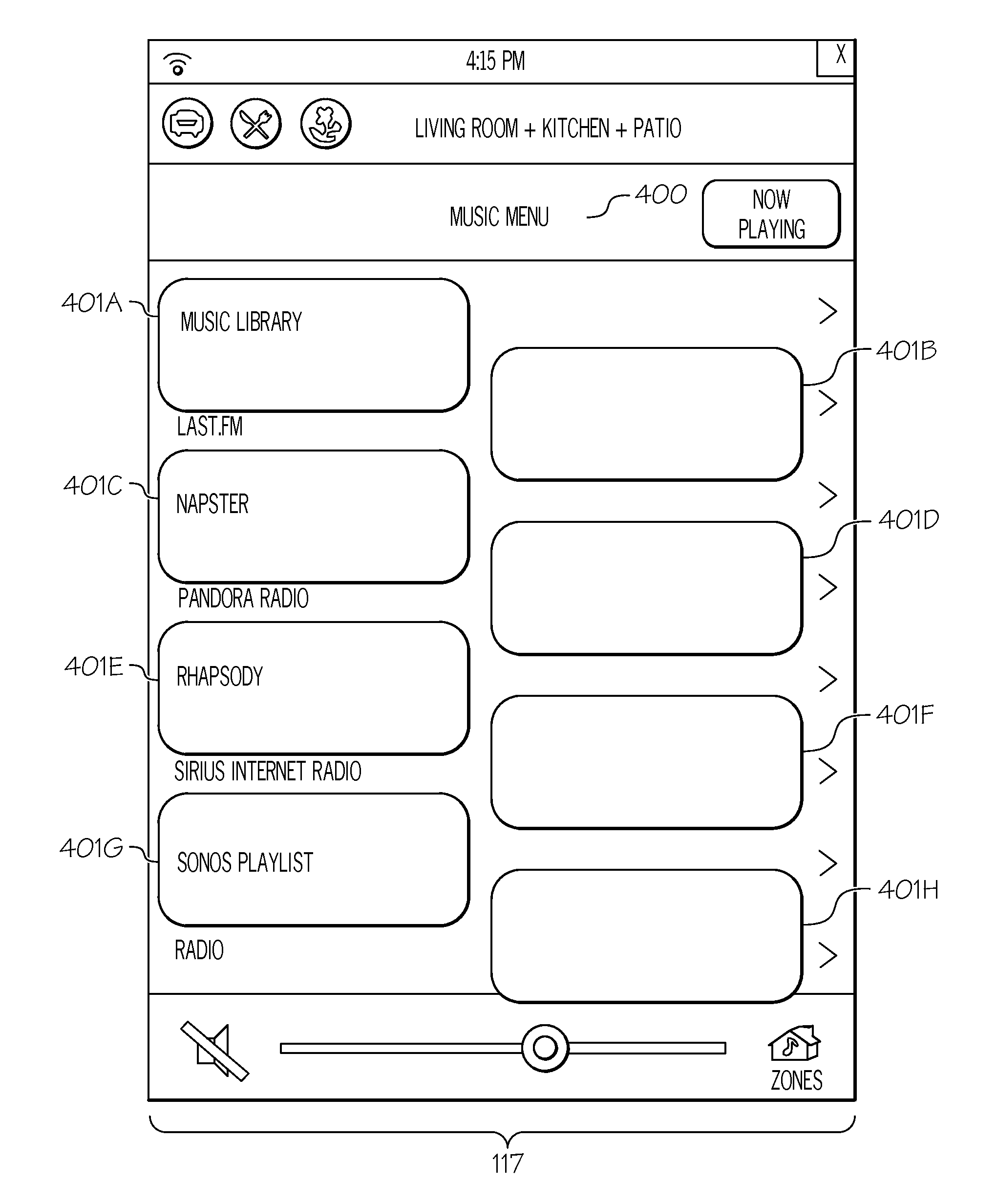 Expanding touch zones of graphical user interface widgets displayed on a screen of a device without programming changes