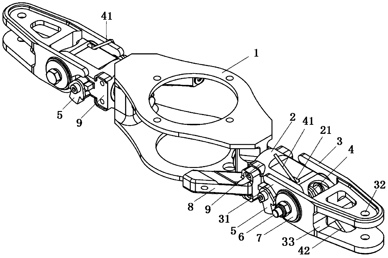 Folding rotor wing of coaxial unmanned helicopter