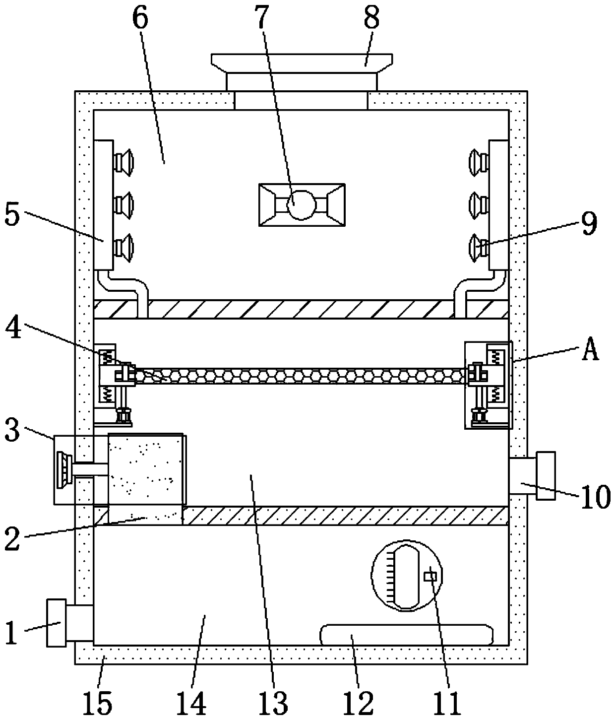 Low-oxygen flameless heat storage type combustion device