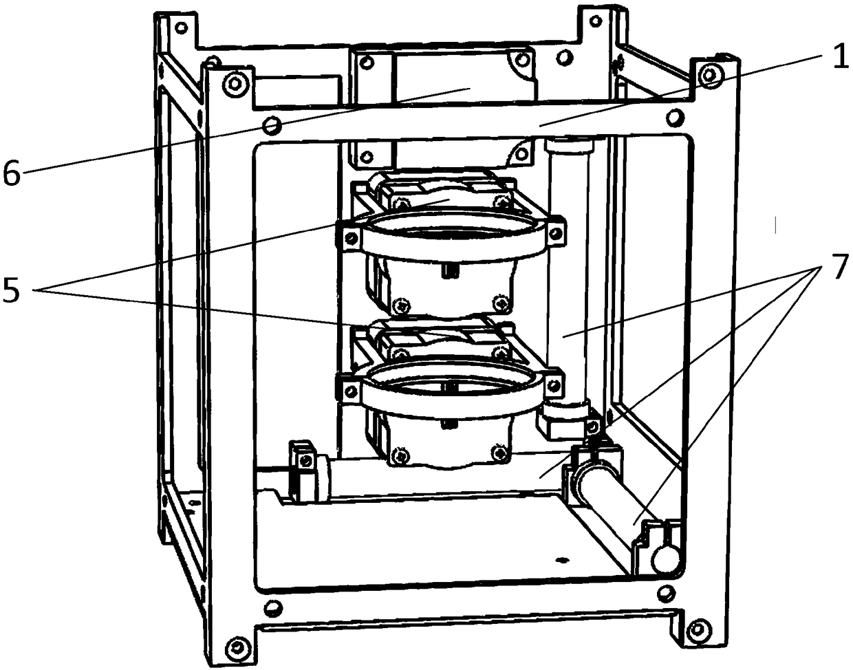 Cable-free high-density cubesat and assembly method thereof