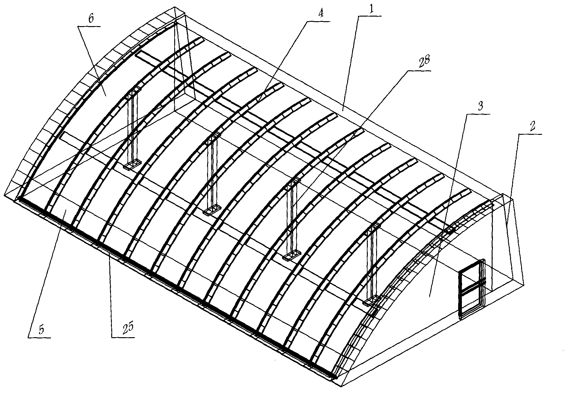 Quick-mounting combined type greenhouse