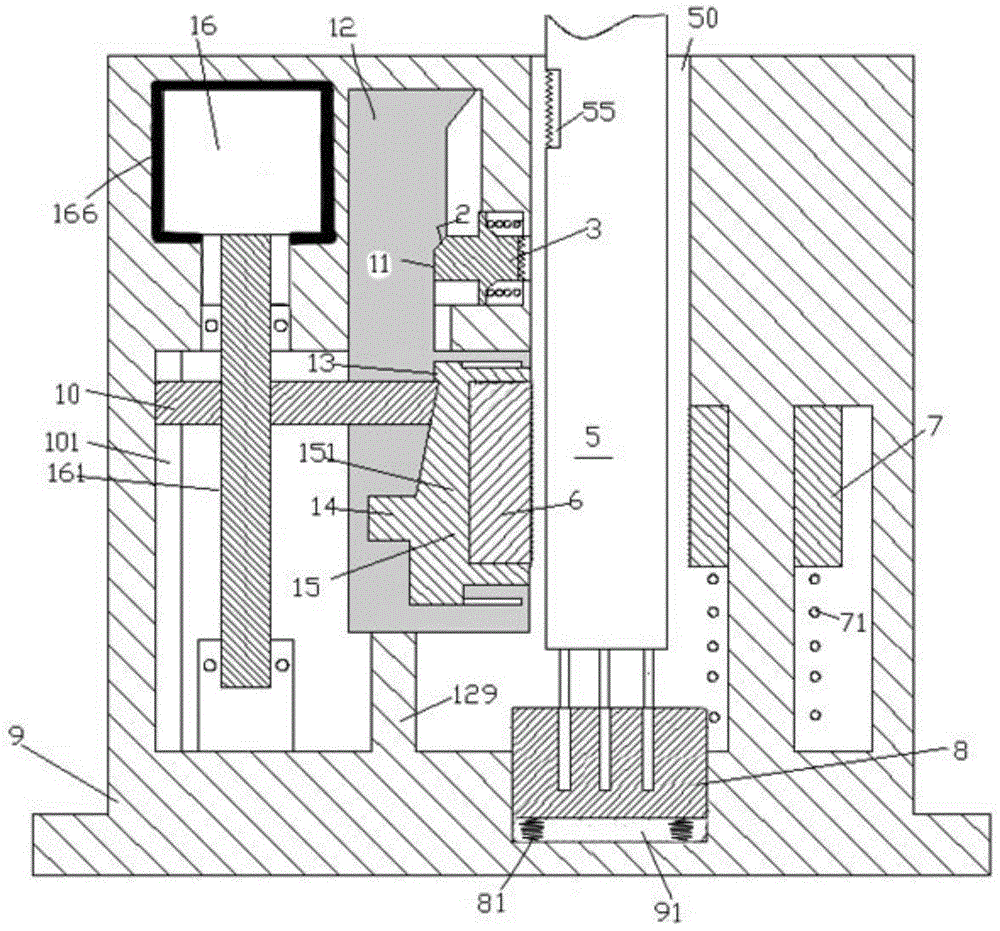 Low-vibration power line connection locking device for building machinery