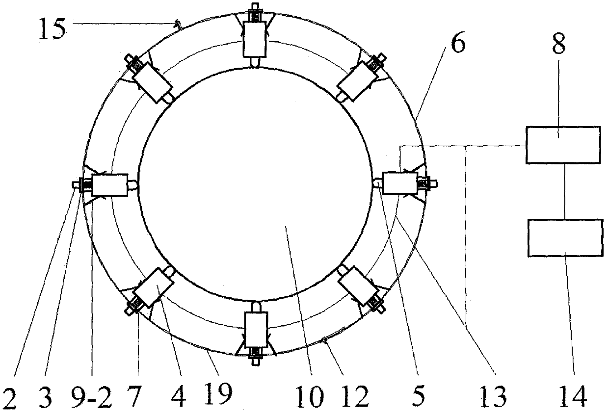 Stress wave nondestructive detection device for ancient tree/ancient building timber structure inner decay